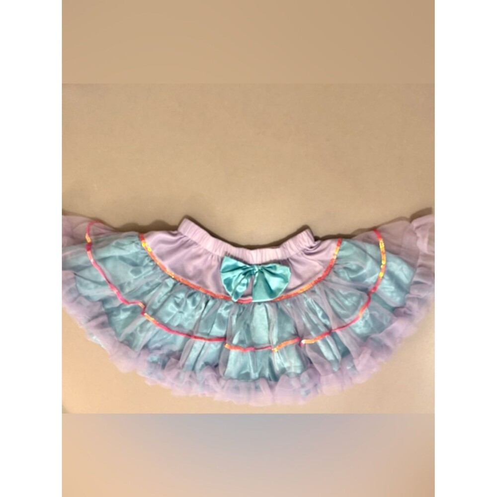 Kids Dance Costume Skirt - Purple and Blue